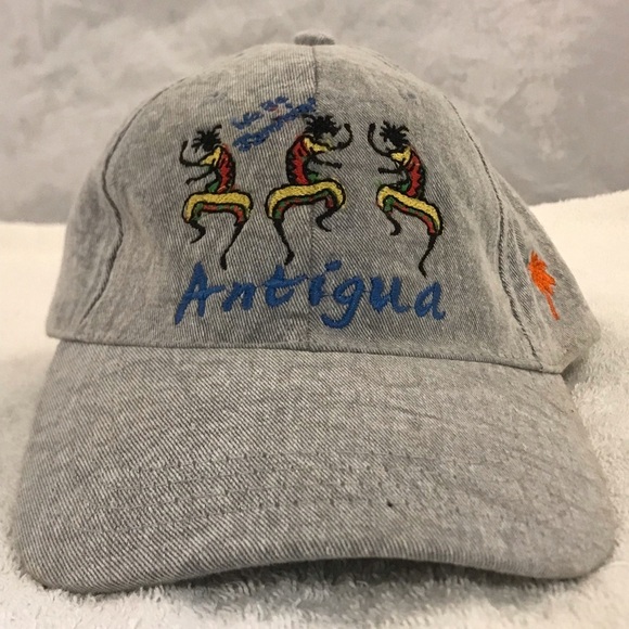 Rima for Antigua on Adjustable Grey Travel Beach  Baseball Cap - Picture 1 of 13